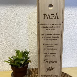 Caja de madera personalizada para botella de vino