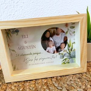 Hucha personalizada "sois los siguientes"
